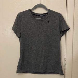 dark gray champion athletic shirt